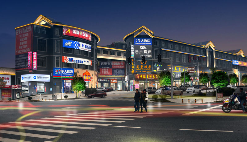 嶽（yuè）陽市平江縣汨羅江沿江風（fēng）光帶夜景亮化